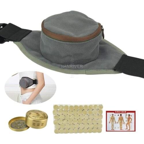 Smokeless and Anti-Scald Moxa Set Moxibustion Box Moxa Mini Cone Rolls Stick Acupuncture Massage Burner Holder Device