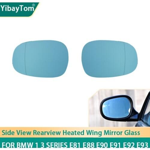 Side Rearview Heated Wing Mirror Glass For BMW 1 3 series E81 E88 E90 E91 E92 E93 318d 320d 320i 118i 120d 125i 128i 2009-2013