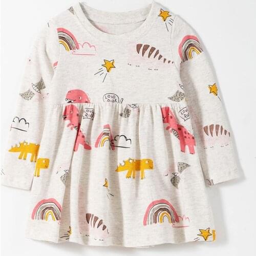 Girls One-piece Dress Brand New 2021 Cotton Children Clothing Baby Girl Clothes Infant Bebe Toddler Kids Beach Dresses for Girls