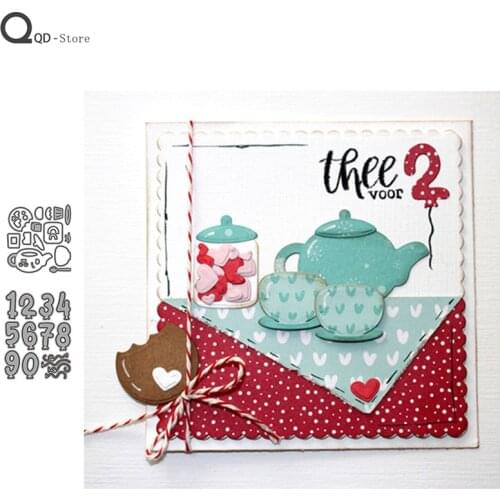 Cup Digital Balloon Cutting Dies New Dies Scrapbooking Mold Cut Handmade Tools DIY Craft Decoration Metal Cutting Dies New 2021