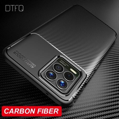 For realme 8 Pro Case Soft TPU Cover Carbon Fiber Coque Funda Shockproof Silicone Case for realme 8 Pro Case for OPPO realme 8