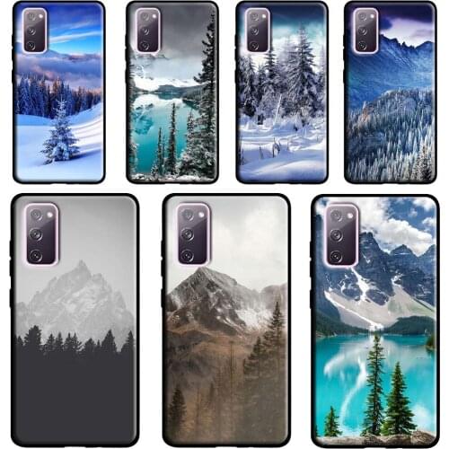 Pine Tree Forest Mountain Peak Case For Samsung Galaxy S10 S8 S9 Plus S10e Note 9 Note 10 Note 20 S21 Ultra S20 FE Cover