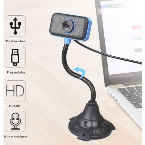 480P High Definition Camera Digital With Noise Reduction Microphone Auto Focus For Notebook Computer Online Class Live Broadcast