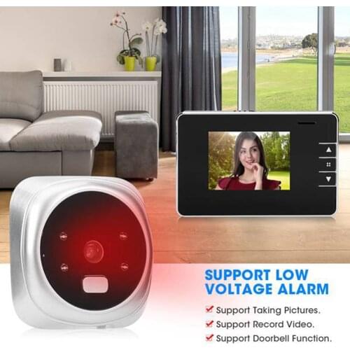 Peephole Viewer Video Night Vision Digital Video Door Bell Camera Night Vision Viewer Peephole Outdoor Door Eye