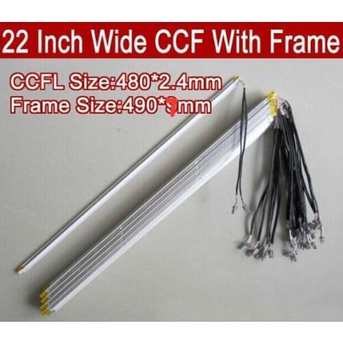20PCS 22'' inch wide dual lamps CCFL with frame,LCD lamp backlight with housing,CCFL with cover,CCFL:480mmx2.4mm,FRAME:490mmx7mm