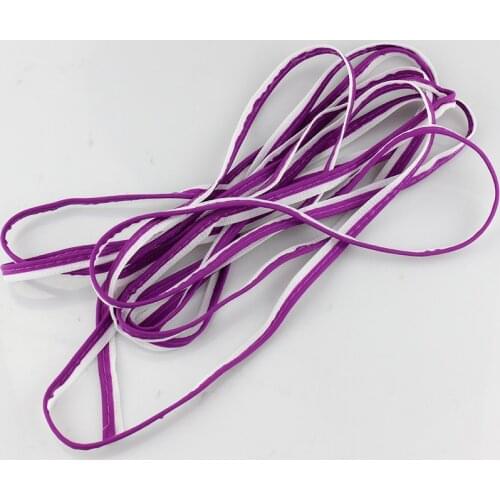 Purple Reflective Material Reflective Piping Fabric Strip Edging Braid Trim Sew On Wide: 10mm x 3meters