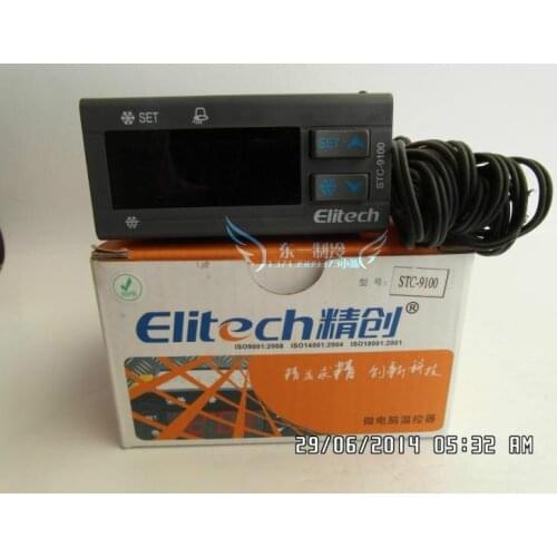 Jingchuang cold storage temperature controller STC-9100 universal thermostat refrigeration and defrosting alarm, dual sensors