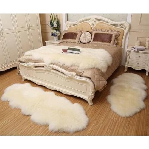 45x120cm Carpet Artificial Fur Sheepskin Hairy Thick Carpets Bedroom Living Room Decor Soft Shaggy Rugs