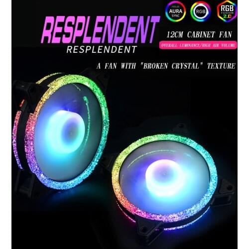 OCOCOO water cooler silent cabinet fan 12cm colorful DIY computer host split hard tube water cooling and heat dissipation kit