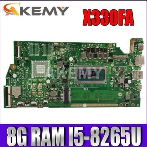 FOR ASUS VivoBook S13 X330FA X330FN X330FD S330FA S330FN S330F Laotop Mainboard Motherboard 8G RAM I5-8265U GM