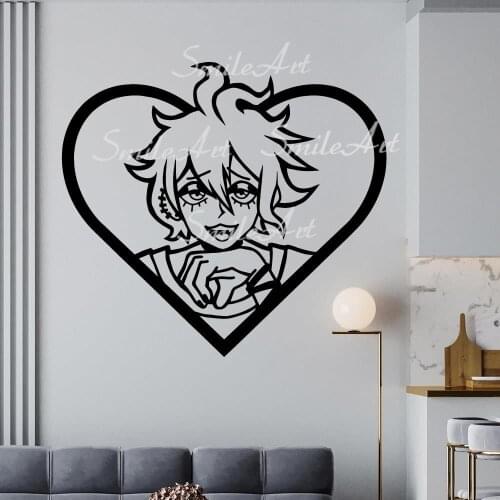 Cartoon Style Danganronpa Wall Stickers Modern Fashion Wall Sticker For Living Room Bedroom Wall Art MURAL Drop Shipping