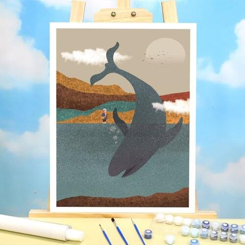 Modern Abstract Landscape Paint By Numbers Complete Kit Oil Paints 50*70 Oil Painting Home Decor Crafts Adults Wholesale