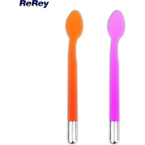 High Frequency Electrode Spoon Nozzle HF Facial Beauty Device Face Body Skin Care Spot Acne Treatment Spa Tool Replacement Wand