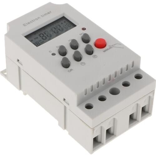 LCD Screen Programmable Mini Timer Switch Time Relay Load High Power Relay AC/DC 12V