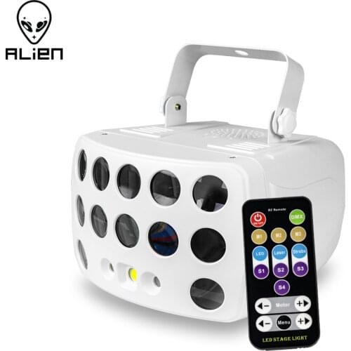 ALIEN Remote Control DMX RGBW LED Laser Strobe Disco DJ Beam Spot Stage Lighting Effect Party Dance Club Wedding Butterfly Light