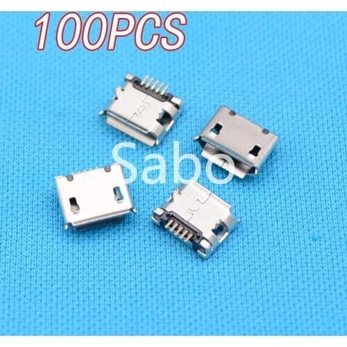 100pcs Micro USB 5pin B type Female Connector For Mobile Phone Micro USB Jack Connector 5 pin Charging Socket A-03