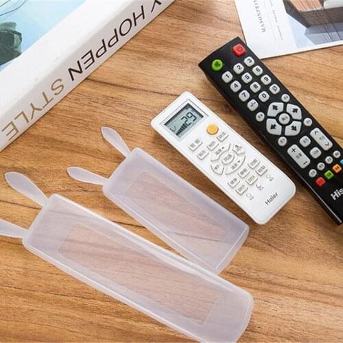 Silicone Storage Bags TV Remote Control Dust Cover Air Condition Remote Dust Waterproof Protective Holder Home Transparent Tools
