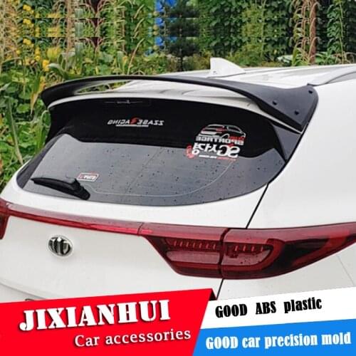For Kia KX5 Sportage R Spoiler 2018-2019 Kia SportageR Spoiler ABS plastic Material Car Rear Wing Color Rear Spoiler