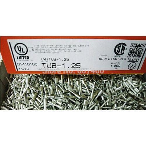 TUB-1.25 Connectors terminals housings 100% new and original (W)TUB-1.25