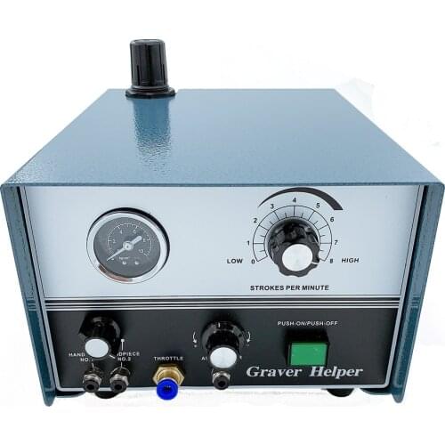 High Quality Graver Helper Pneumatic engraving machine with Two Handpieces Jewelry Tools & Equipment 110V/220V