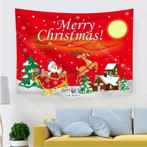 1PC 200*150cm Christmas Photography Background Santa Claus Deer Snowflake Christmas Home Party Decor Photocall Photo Backdrop