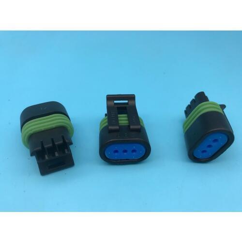 12162182 3Pin Female Male Sealed Sensor Connectors Electrical Housing Auto Connector