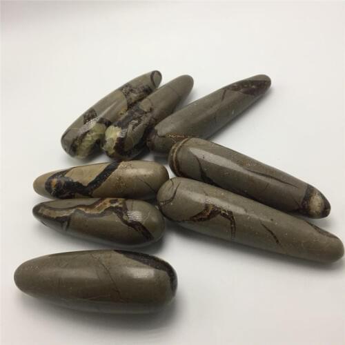 2pcs drop shipping Natural septarium Crystal gemstone wand reiki healing chakra septarian crystal gemstone massage wand for sell