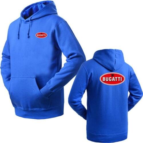2021 Brand Clothing Bugatti logo Fashion pullover Hoodie New Casual Men Hoodies Sweatshirts Printed Pullover Hoodie Cotton
