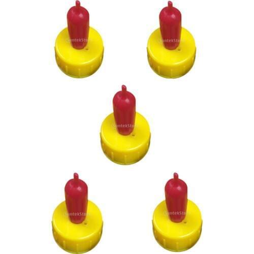 5 Pcs Lamb Nipple Baby Sheep Dog Pup Cat Drinking Milk Drink Teat - Screw On Bottle - Silicone
