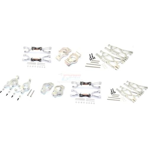 Aluminum Front/rear Upper/Lower suspension arm & Steering hub carrier set for TRAXXAS X-MAXX