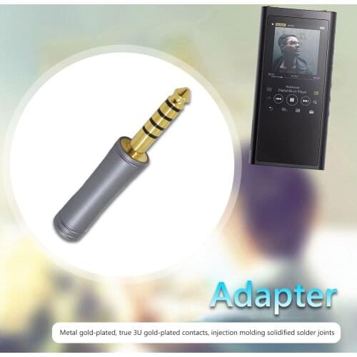 4.4mm Balanced Male to 2.5mm Female Adapter Audio Player Audio Adapter Converter Connector for Sony NW-ZX300A MP3