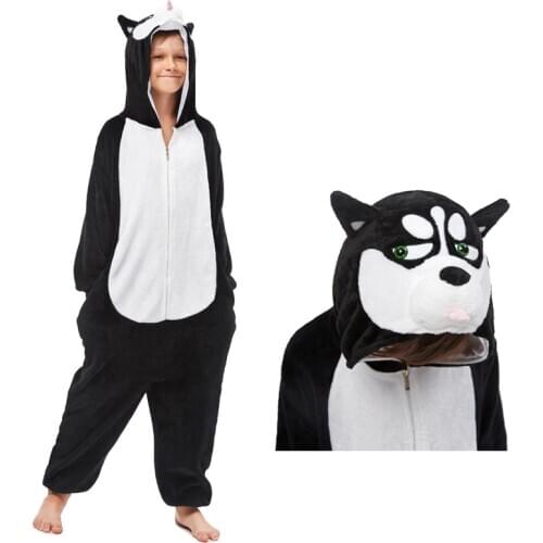 Children Panda Pajamas Boys Girls Cartoon Animal Unicorn Pajamas Flannel Pyjamas Kids Baby Unicorn Sleepwear Kigurumi Onesies