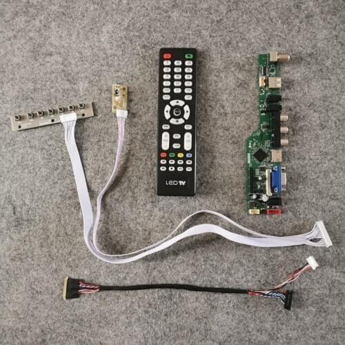 For LP133WD1/LP133WD2/LP140WD1/LP140WD2/LP156WD1 display panel LVDS 40Pin 1600*900 Kit 60Hz VGA+USB+AV LCD controller board