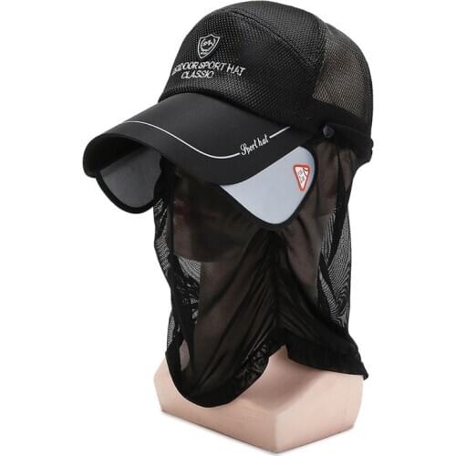 GBCNYIER Quick drying Mesh Boonie Hat UV Protection Baseball cap Face Neck Protection Eye Breatha Sun Hat
