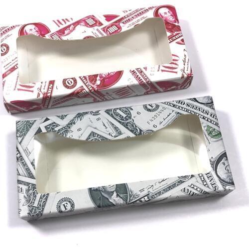 Wholesale 25mm Eyelashes 30 set/lot Packing box for eyelash package paper box color carton with tray DIY custom Logo mink