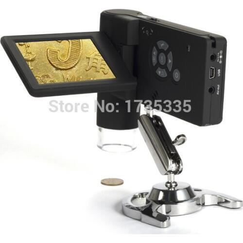 2018 Best selling! pocket electron Microscope with wireless LED monitor ETM-400, 1000X magnification, portable, 5Mega camera