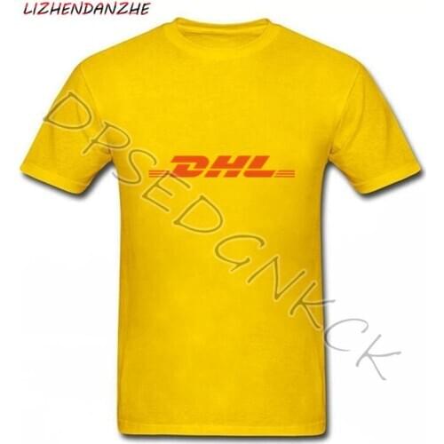 2020 Summer New Brand Paris Fashion Vetements Air Transport DHL T Shirts Men Short Sleeve Cotton Tops Letter Yellow Tee 073
