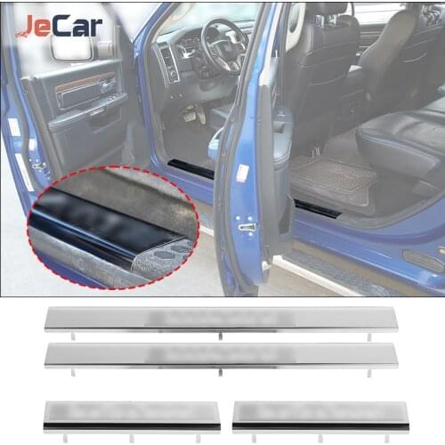 Stainless steel Door Sills Anti Scratch Scuff Pedal Threshold Pedal Sticker For Dodge RAM 2009-2017 Threshold Guards Accessories