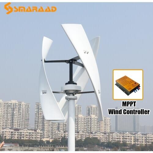 New Arrival Wind Turbine 500w 12V 24V 48V Maglev Coreless Wind Power Generator Boats Use Free Energy With MPPT Controller