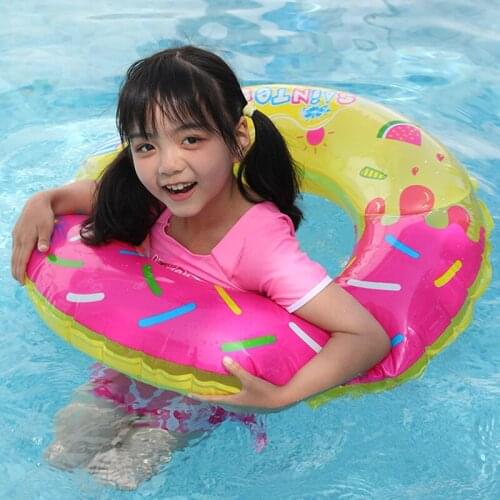 New Donut Inflatable Swimming Ring Pool Float for Adult Kids PVC Swimming Circel Rubber Ring Swimming Pool Water Toys
