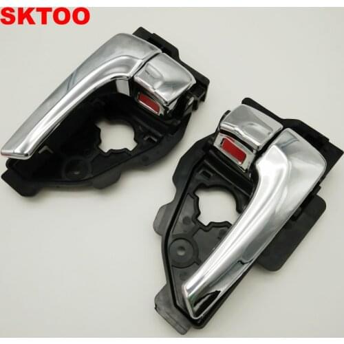 A pair Left/Right electroplate Bright color INTERIOR DOOR HANDLE FOR HYUNDAI IX35 TUCSON 82610-2S010 Top quality