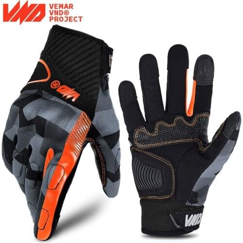 Vemar Unisex Motorcycle Gloves Moto Motocross Glove Touch Screen Guantes Summer Moto Full Finger Gloves For Motorcycle Riding