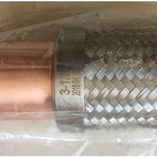 3-1/8" vibration absorber dampen the transmission of compressor induced vibration though system piping in freezer and heat pump