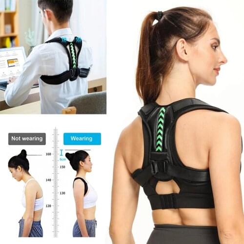 Adjustable Back Shoulder Posture Corrector Belt Clavicle Spine Support Reshape Your Body Home Office Sport Upper Back Neck Brace