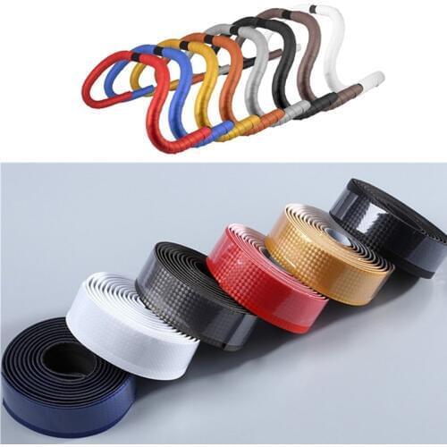 2M Road Carbon Fiber Bike HandleBar Tape Cycling Race Bicycle Grips MTB Cork Handlebar Tape +2 Bar Plugs Mountain Belt Straps