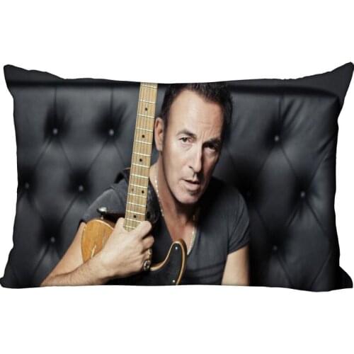 ShuanQian Custom Bruce Springstee New Pillowcase Rectangle Pillow Cover Zippered Soft No Fade Pillow Cover Christmas Gift
