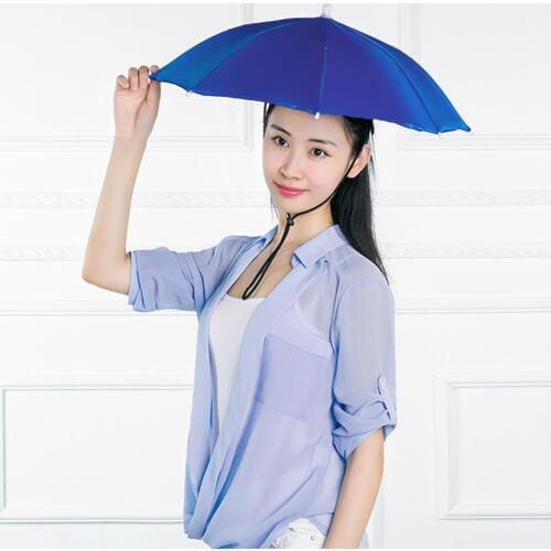 Folding Umbrella Hat Fishing Hat Hiking Camping Beach Headwear Head Cap Sun Hats Outdoor Sport Fishing Tackle Accessory Tool