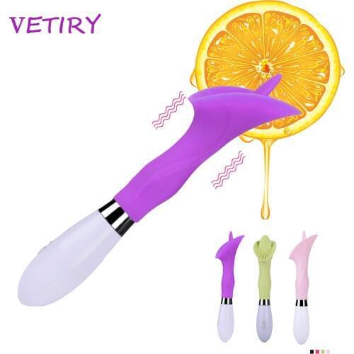VETIRY G-spot Tongue Vibrator Brush Vibrator Spike Vibrator G-spot Massage AV Rod Vaginal Clitoral Stimulator Sex Toys for Women