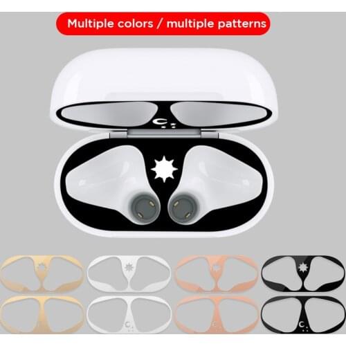 Cute Pattern Dust Guard For Apple AirPods 1 2 Case Box Sticker Dust-proof Earphone Film For Airpods Air Pods 1 2 Cover Stickers