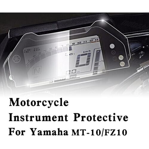 For Yamaha MT10 MT-10 / FZ-10 FZ10 Motorcycle Speedometer Scratch Cluster Screen Protection Film Protector